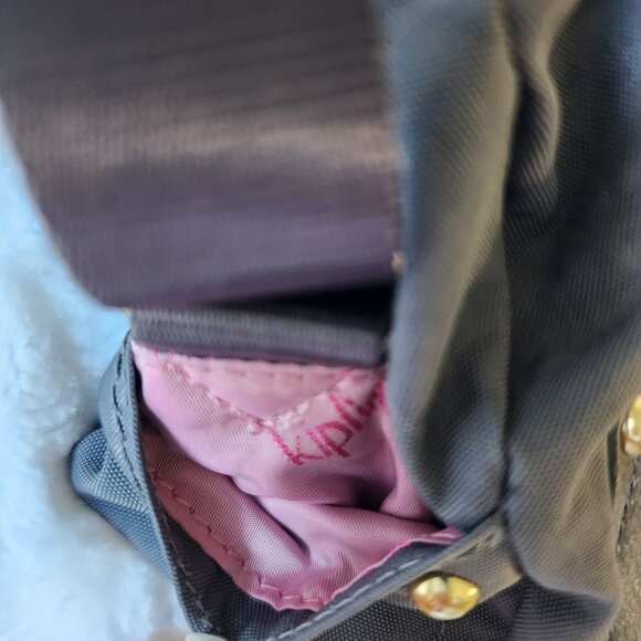 Kipling Special Edition Shoulder Bag- Grey / Pink Detail - Small/Medium Size - Picture 3 of 9